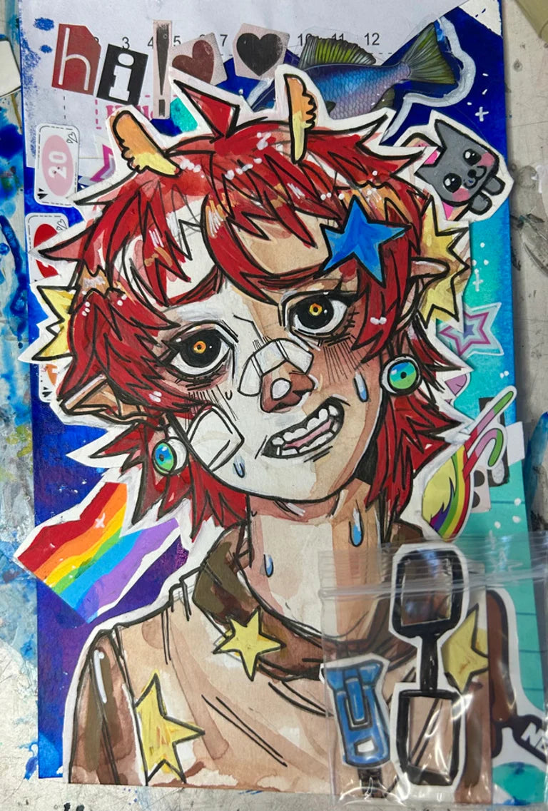 Custom Shoulders-up Drawing