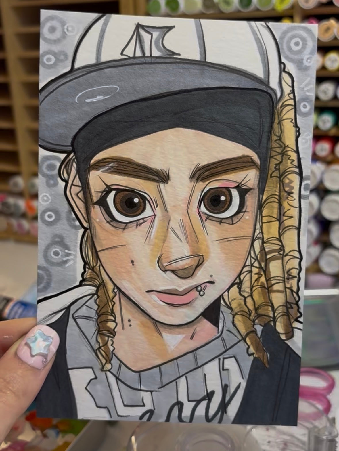 Custom Mini Shoulders-up Drawing