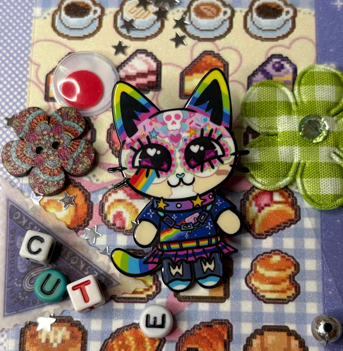 Zelda & Juno Cat Enamel Pin