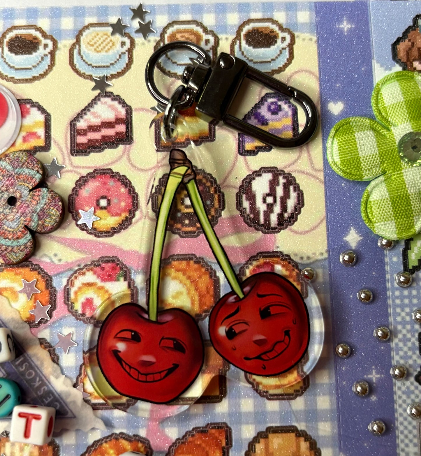 Cherry Twins Keychain