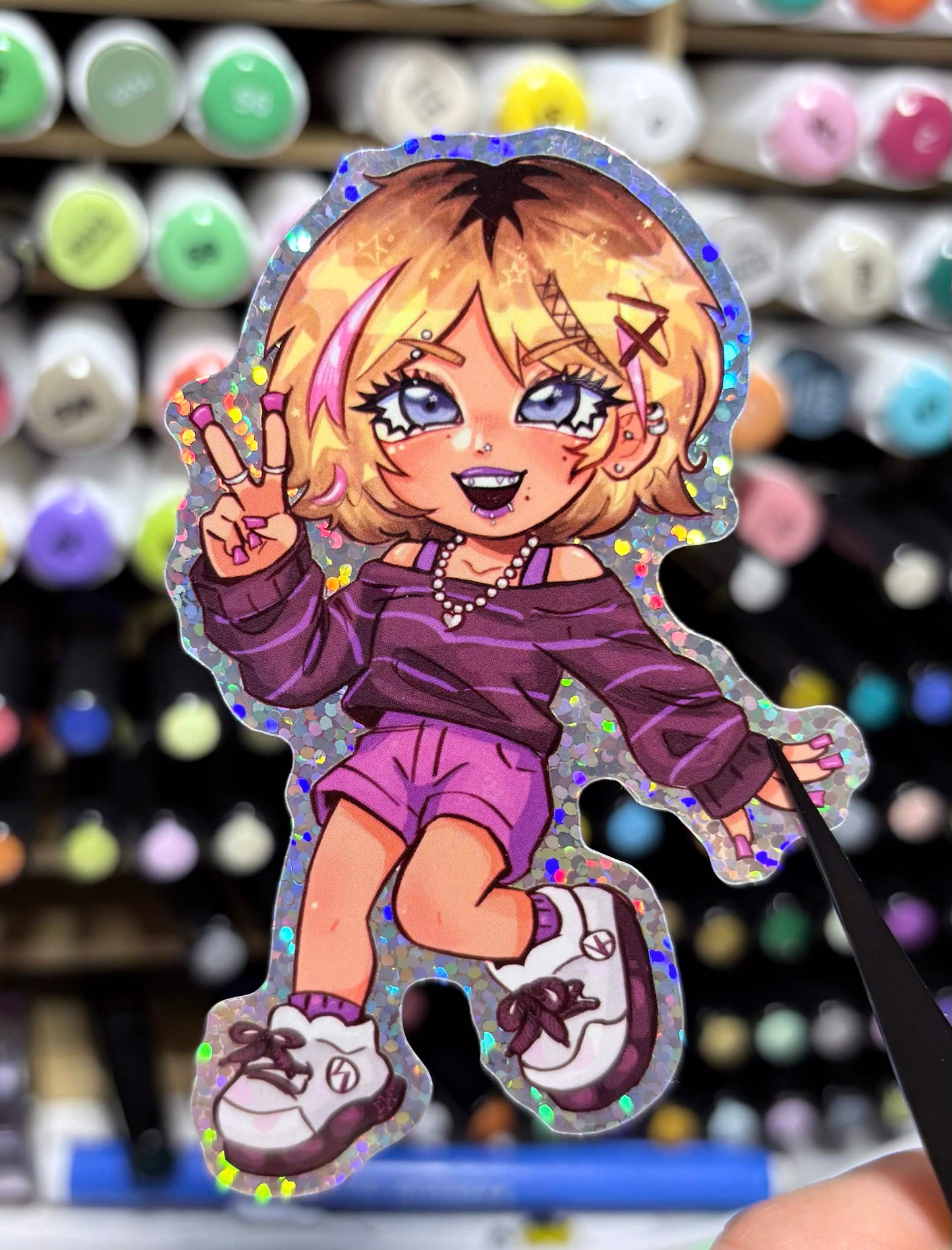 Mino Glitter Sticker