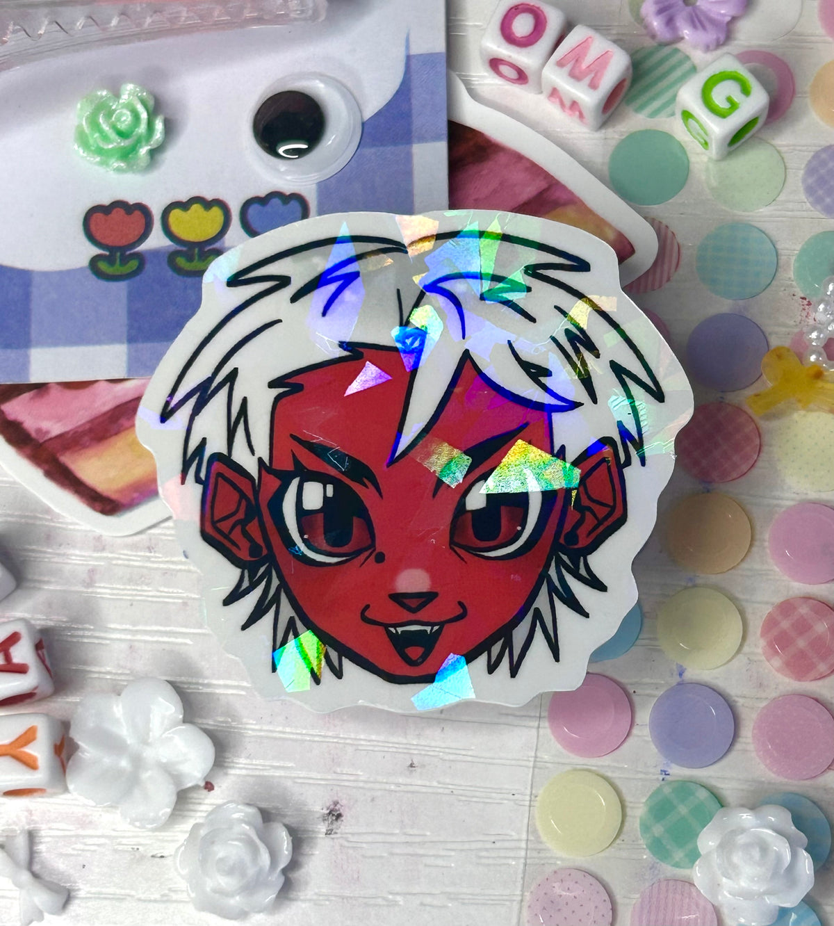 Broken Glass OC Sticker – Bitesizedsponge
