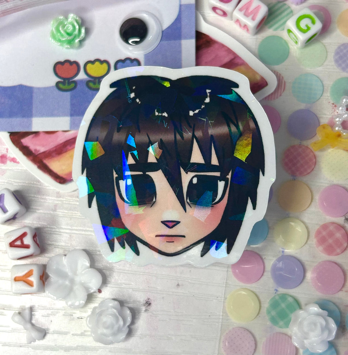 Broken Glass OC Sticker – Bitesizedsponge