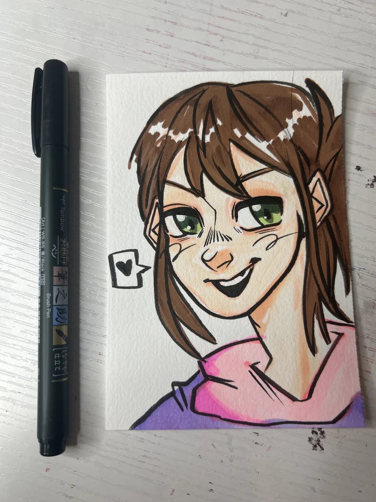 Custom Mini Shoulders-up Drawing