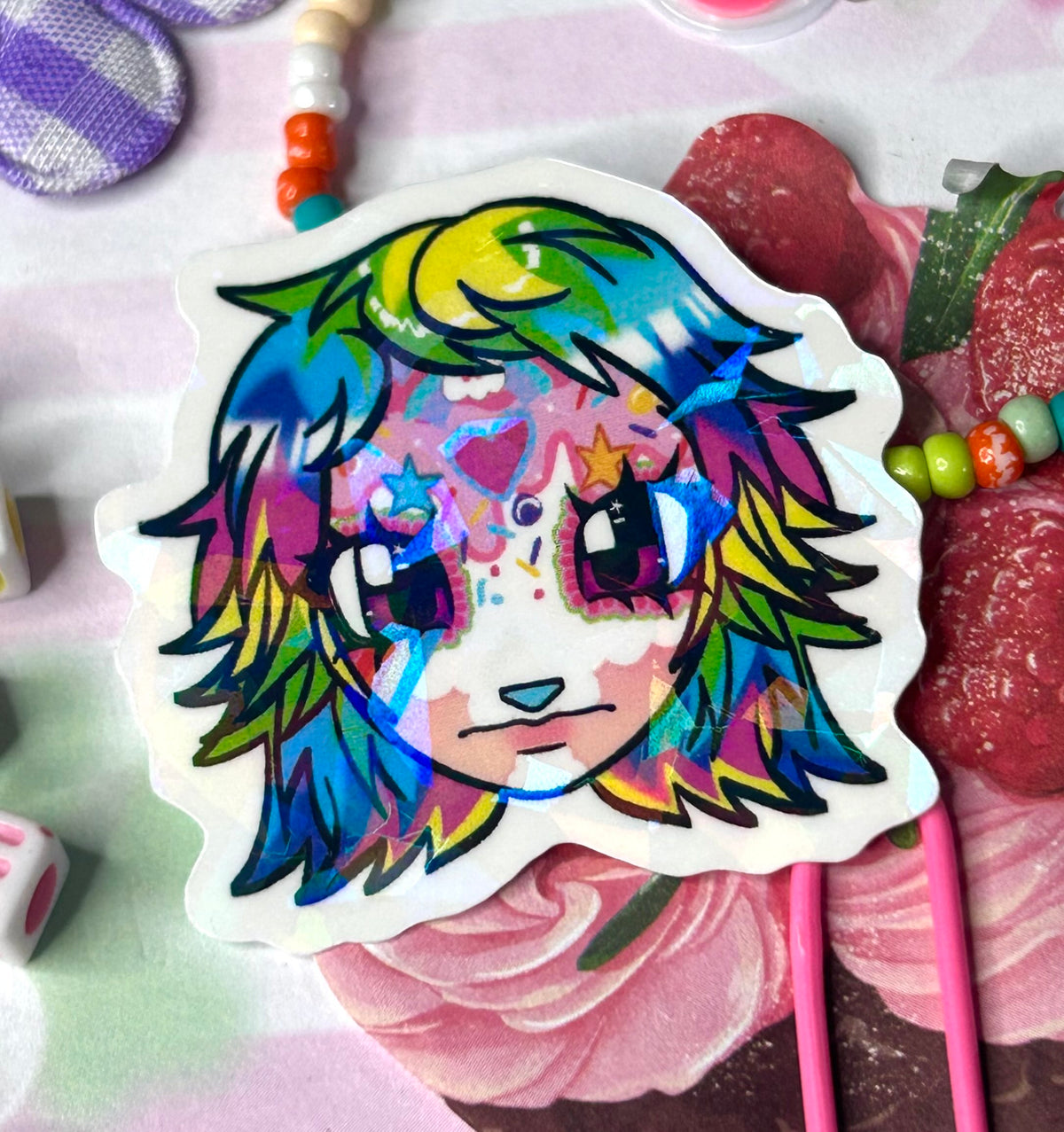 Broken Glass OC Sticker – Bitesizedsponge